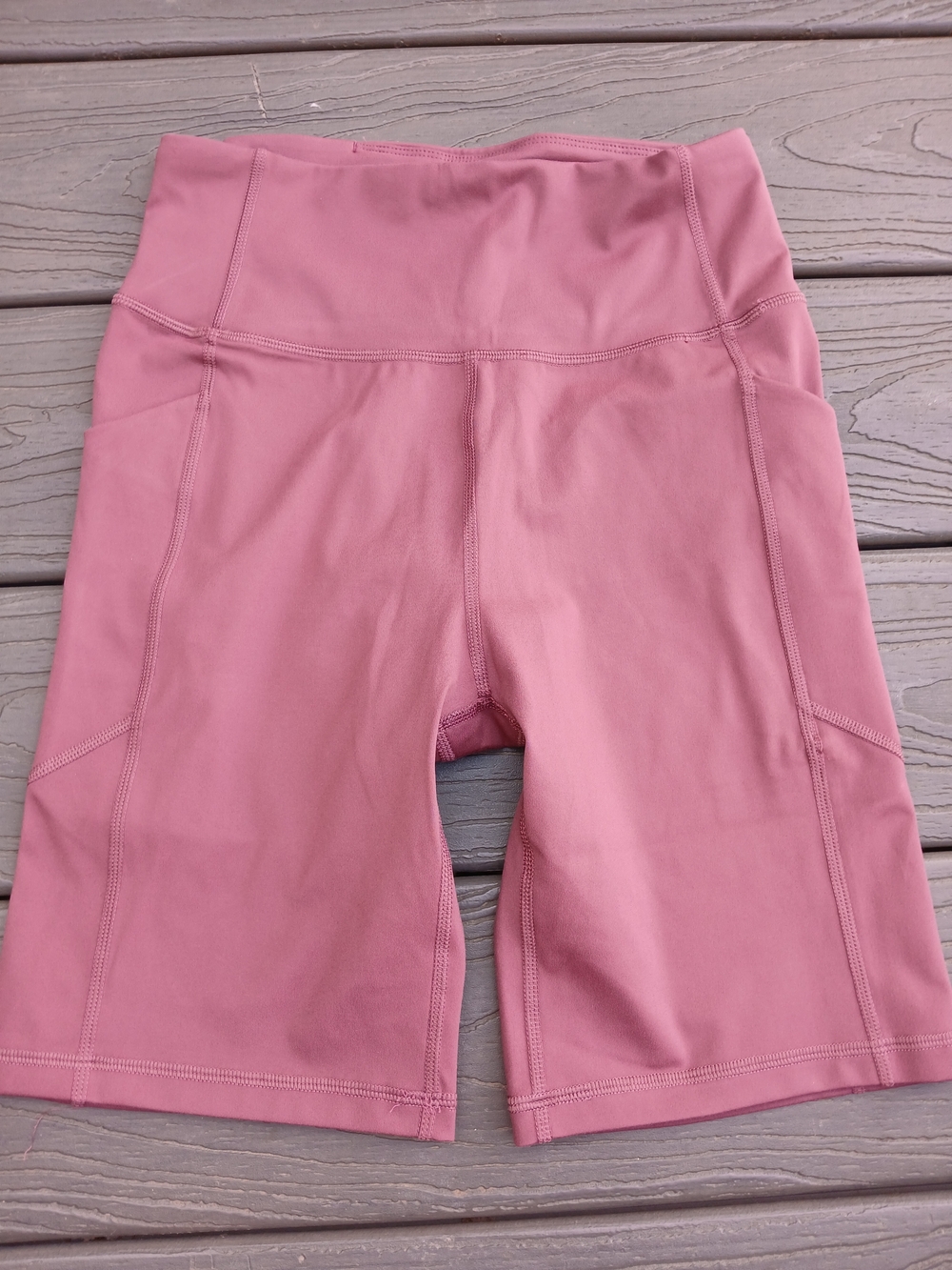 FIGS Women's Biker Shorts in Mineral Mauve